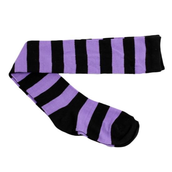 Stockings Color Block Striped Women Over The Knee Thigh High Socks for Christmas