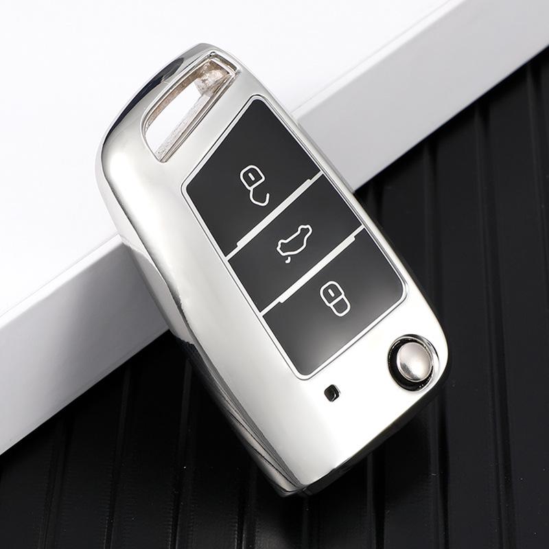 TPU Folding Protective Shell for 2017 Volkswagen Passat Remote Key