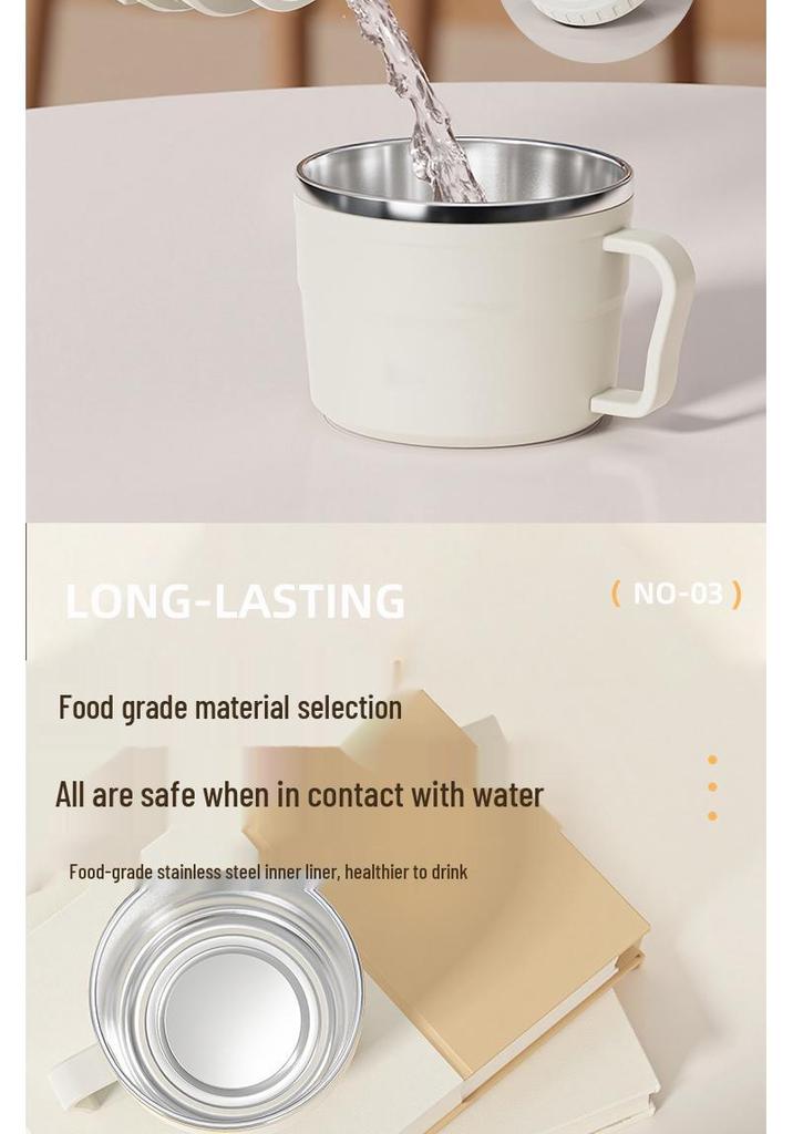 New Large Capacity 316 Stainless Steel Travel Thermos with Steel Lid - Outdoor & Car Water Bottle Cup