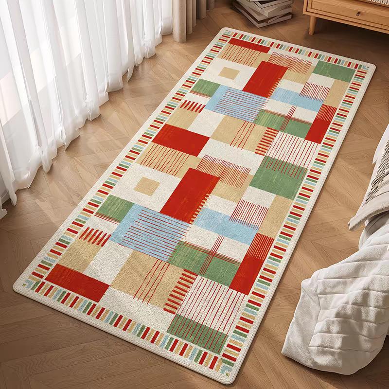 Simple Circle Velvet Carpet Children'S Room Bedroom Living Room Bedside Carpet Dirt-Resistant And Easy To Take Care Of Bay Window Floor Mat Carpet