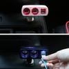 12V/24V Vehicles  Socket Splitter Multiple Device Charging Car Accessory 2 USB Interfaces Totally 3.1A Output