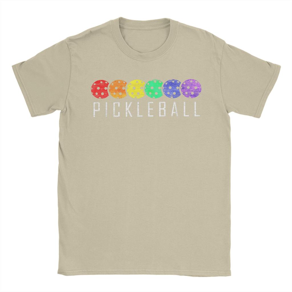 Unisexs TShirt Pickleball Funny Paddle Sports Player Creative 100 Cotton Tees Short Sleeve T Shirt Round Collar Tops Unique