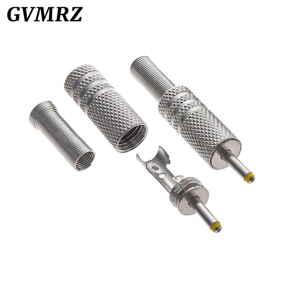 

5PCS 5.5X2.5MM 5.5X2.1mm 4.8X1.7mm DC Power Jack Male Plug Metal Connector Adapter With Yellow Head 4.0*1.7mm 2.5*0.7mm