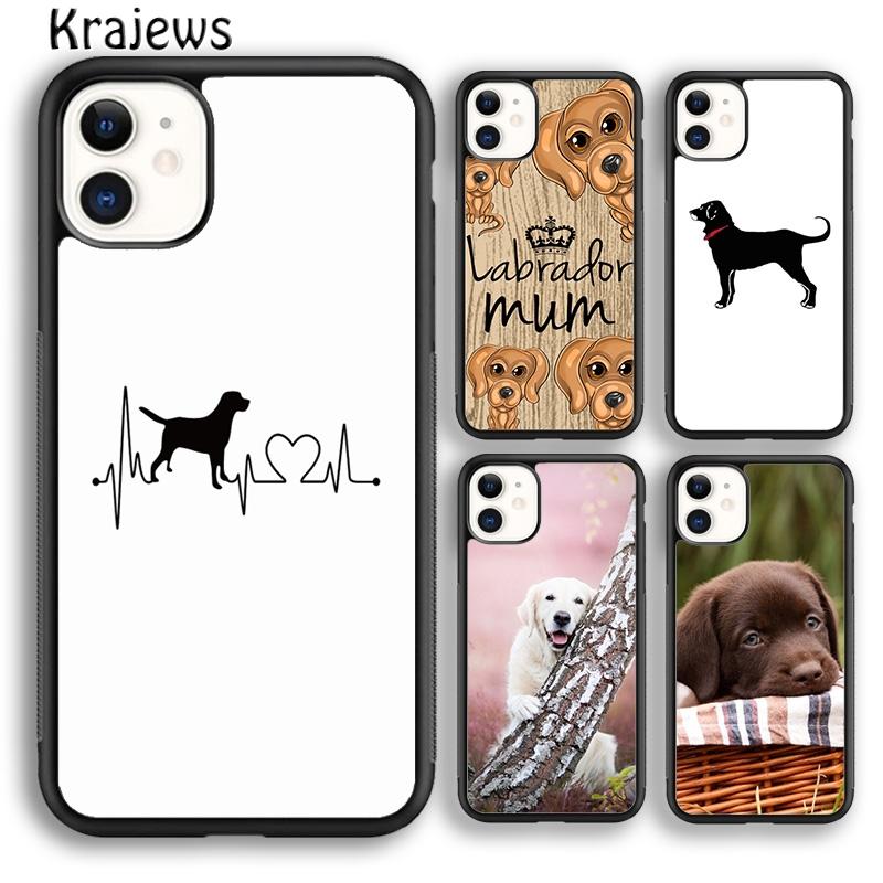 Krajews Cute Labrador Puppy Dog Phone Case Cover For iPhone 17 Air 16 15 14 Plus 12 Pro Max Coque Shell Fundas