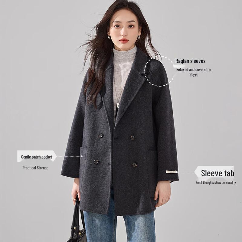 HSTYLE Elegant Commuter Premium Double-faced Wool Coat