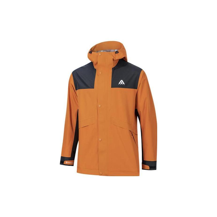 Anta Waterproof, Windproof, And Breathable Windbreaker Jacket Unisex Amber Yellow 952317601-3 XL