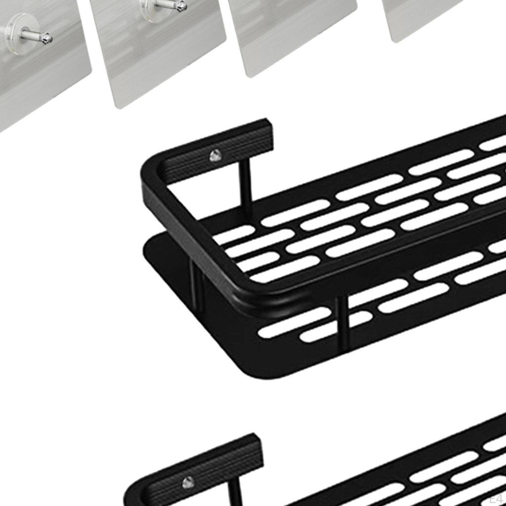 Bathroom Organizer Shelf Shower Shampoo Rack Wall Mounted Storage Holder Inside Shelves