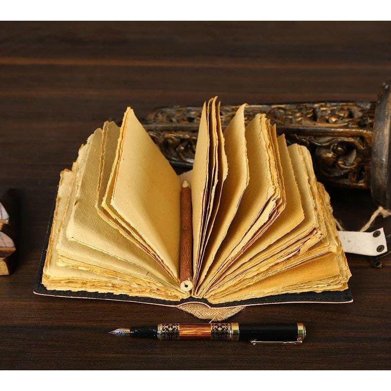 Blank Spell Book of Shadows Luna Moth Journal Witchcraft Supplies Moth Decor and Morpho Butterfly Print Luna Moth Journal gift for Him, Her