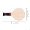 2 Pieces Badminton Wooden Paddles Rackets Soft Foam Grip 32.5x18cm Accessories for 3 Years Old and