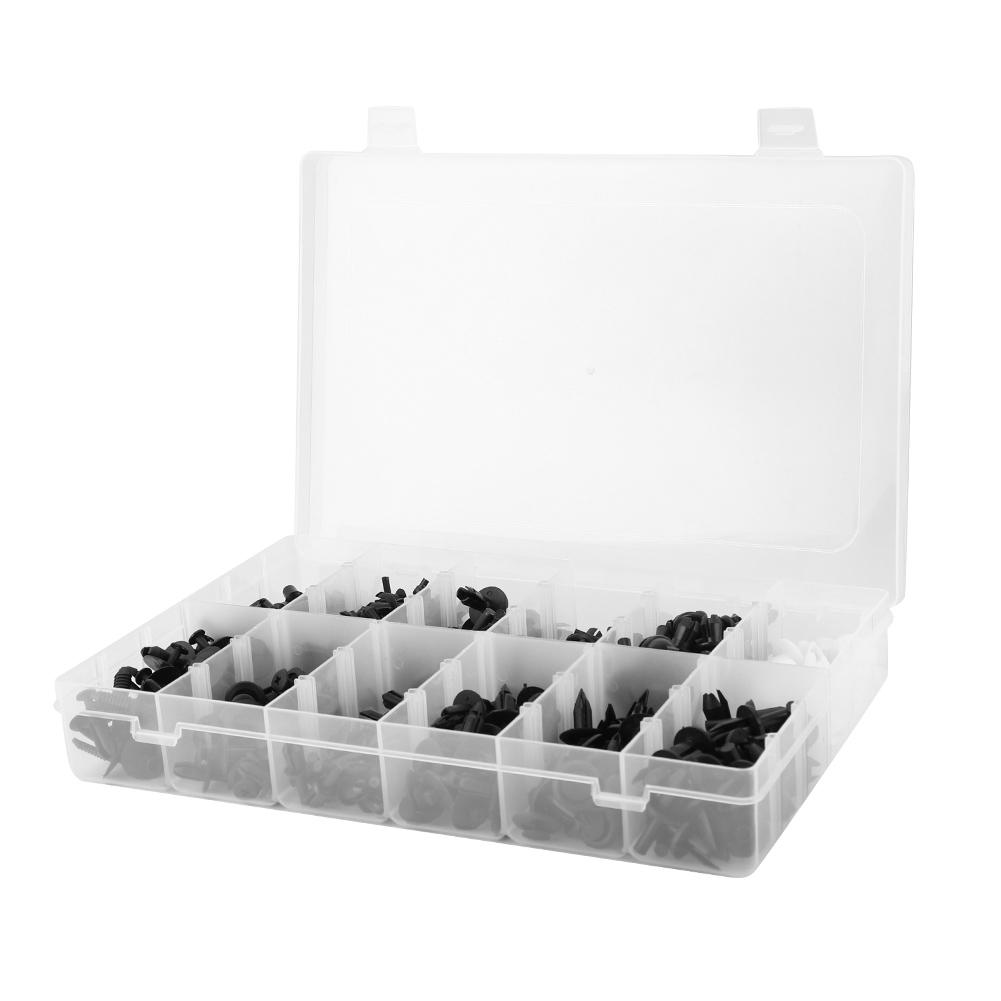 

350 шт. Автомобильные пряжки Смешанные Автомобильные крепежи Клипсы бамперов с отверткой