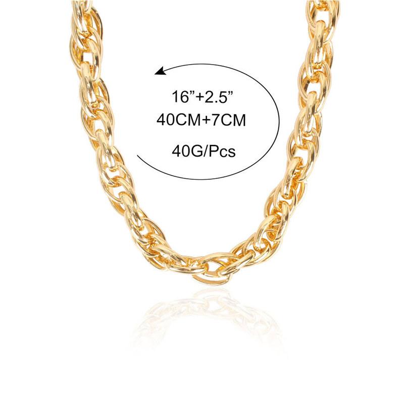 Punk Thick Chain Clavicle Chain for Women Fashion Necklace