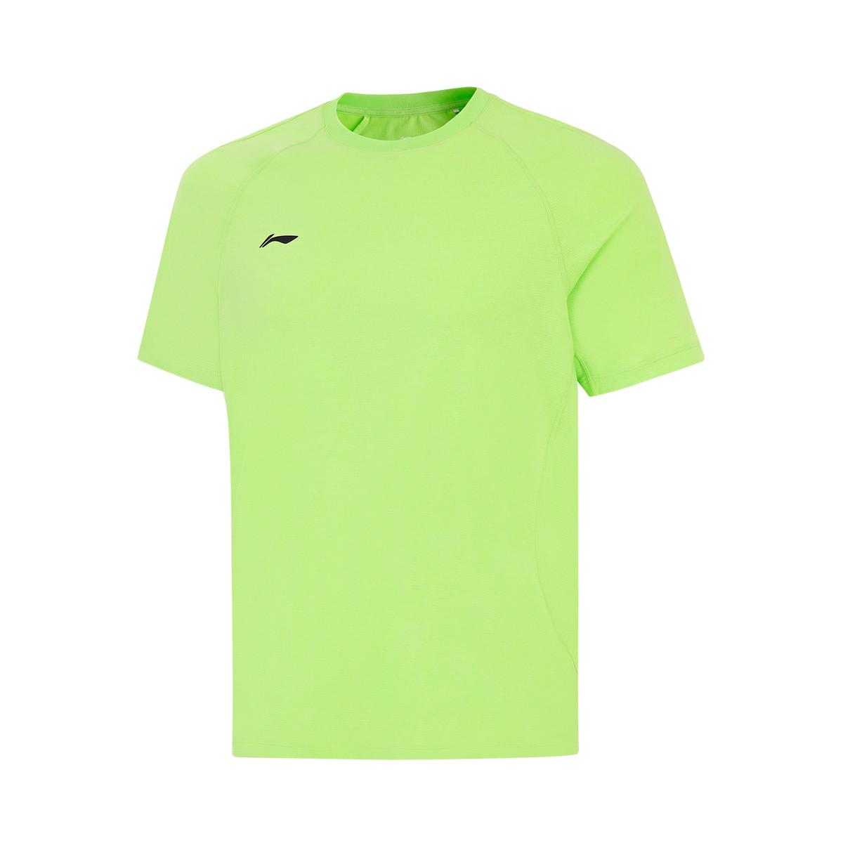 Li-Ning Fashion Breathable Sports Casual Short Sleeve T-Shirt Men tops Green ATSW413-11 S