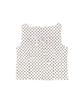 JANGJINSEOK Boat Neck Dot Sleeveless Off-White