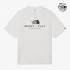 The North Face White Label Signature Short Sleeve Round Tee White Nt7ur26j