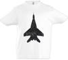 Jet III Silhouette Kids Boys Kids Boys T-Shirt Fighter Pilot Pilot Fighter Plane Plane