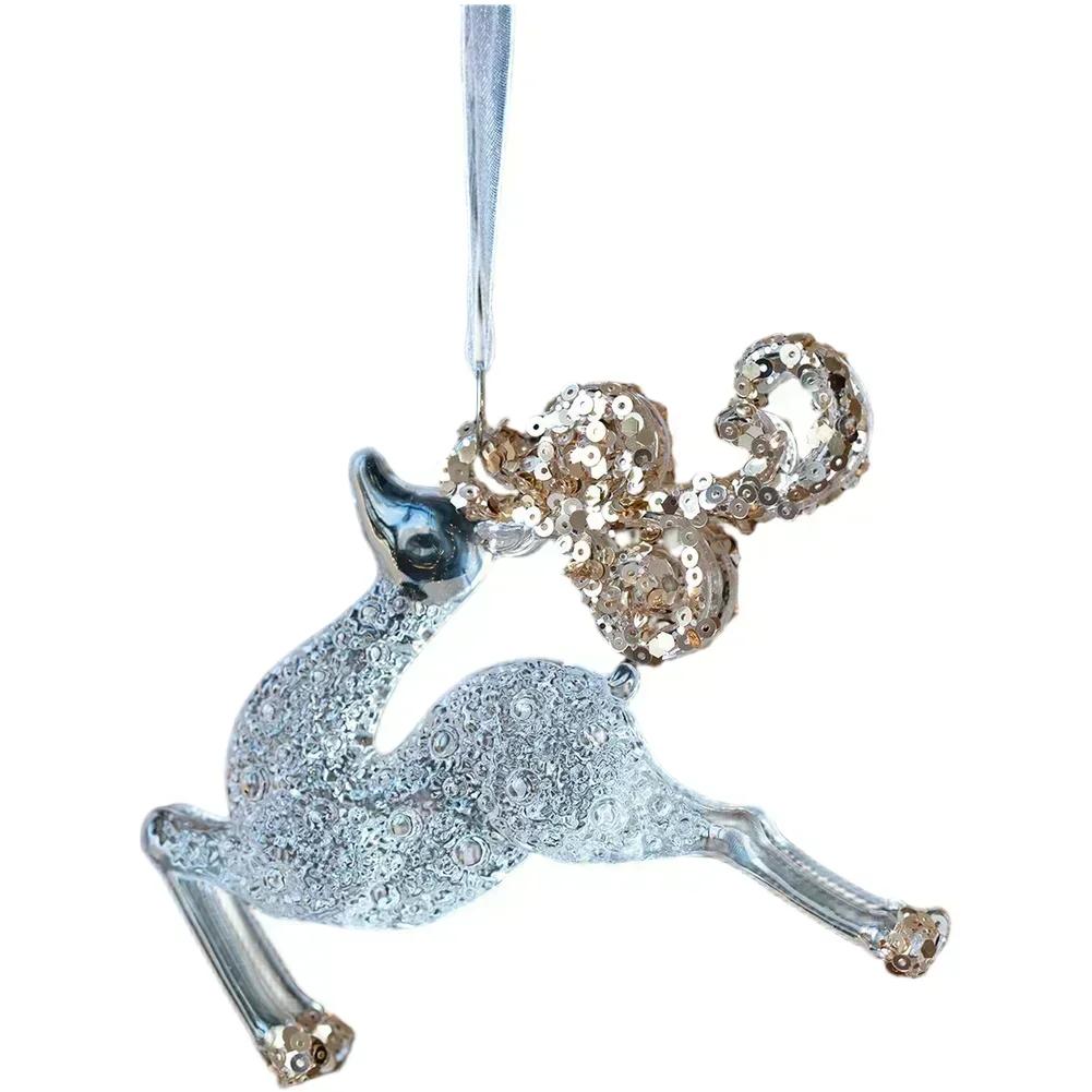 Christmas Pendant Acrylic Decorations Assorted Decorative Shapes Contemporary Style Lightweight Acrylic Material