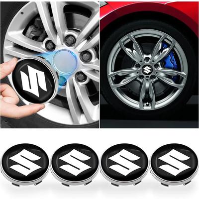 4 Stück 56/60MM Auto Radnabenabdeckungen Schutzkappe Abzeichen Autozubehör Für Suzuki DZire IGNIS Alto Spacia Jimmy VITARA SX4 GW250