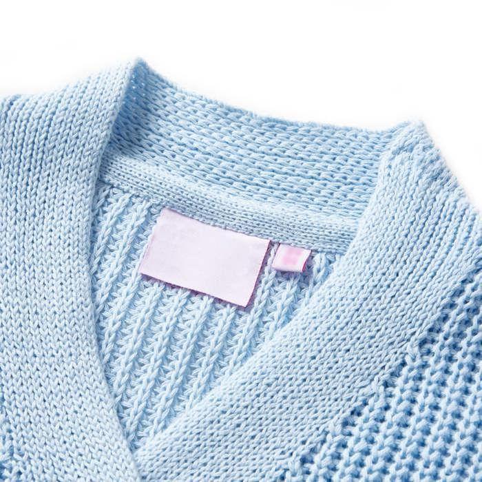 Cardigan pour enfants tricoté bleu 5 dimensions disponibles