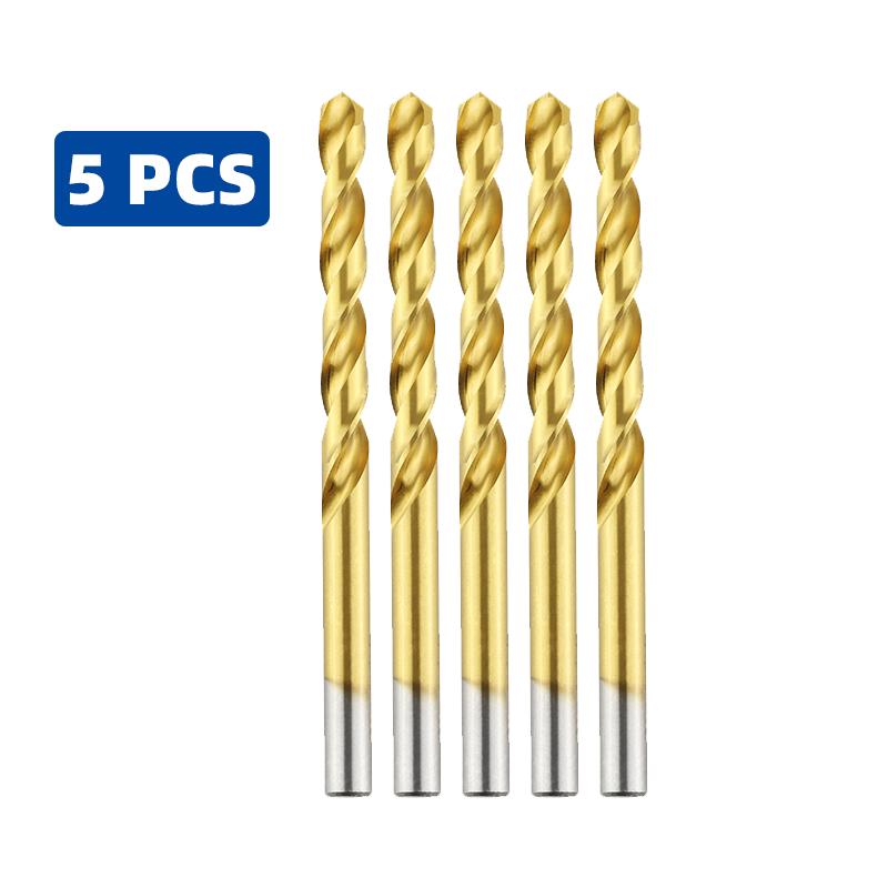 Burghiu elicoidal din oțel rapid cobalt, titan, de înaltă calitate 6542, set de scule din oțel inoxidabil pentru metal