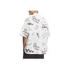 adidas Originals SS24 CVD Shirt AOP Series Loose Fit Urban Functional Multi-Pocket Short Sleeve Shirt Men Shirts White JM5152