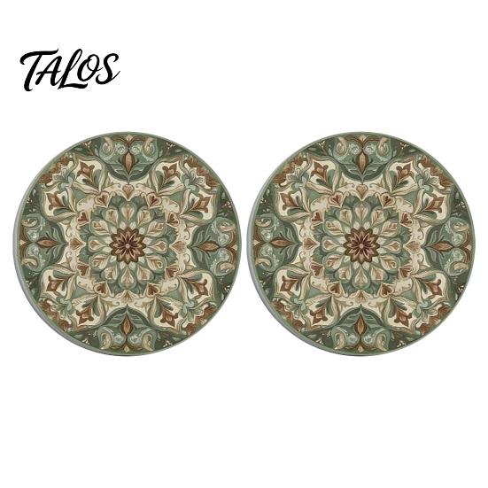 Spill-proof Car Coaster 2PCS Coasters, Easy Clean Round Cup Holder, Wear-Resistant Accessory Decorative for Desktop Home Bar Kitchen Travel