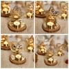 Nordic Christmas Candlestick Ornament Iron Art Iron Candle Stand  Candlelight Dinner