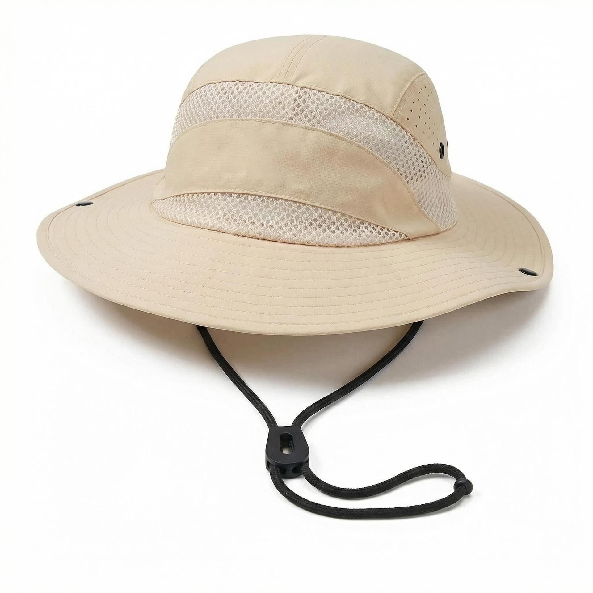 Foldable summer children s outdoor hiking, climbing, fishing sun hat with sun protection net eyelets and breathable fabric 1-3Y