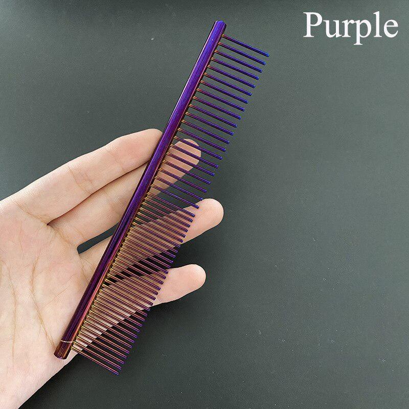 Stainless Steel Pet Comb Optional Professional Dog Cat Grooming Comb Puppy Hair Trimmer Brush Beauty Combs Styling Tools.