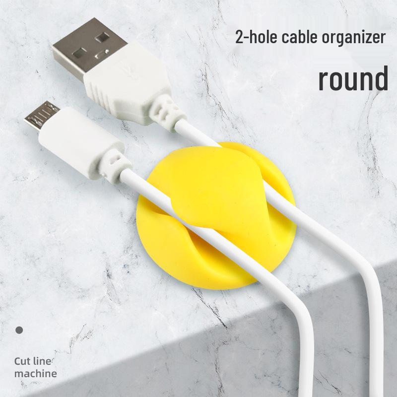 Stolní organizér na kabely a klip pro uložení sluchátek