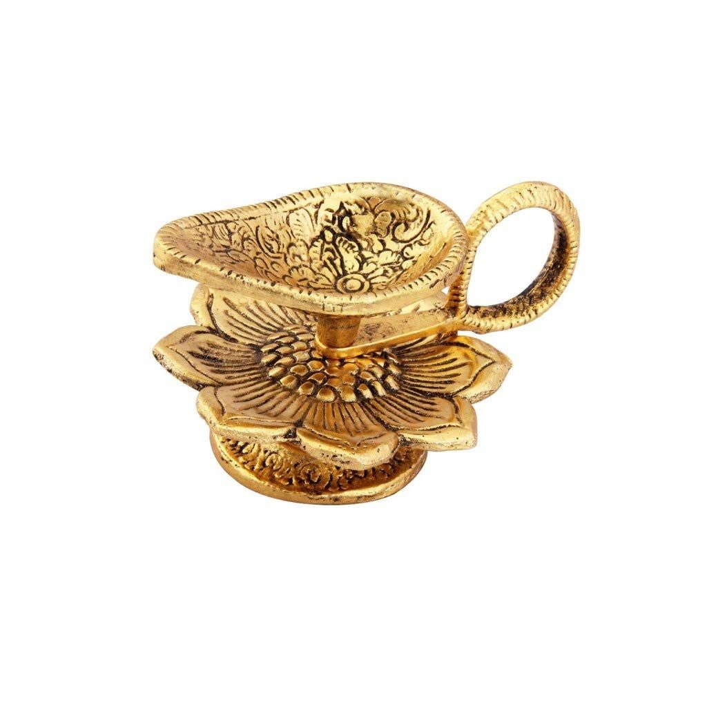 Paradise Chirag Diya In Metal Antique Golden
