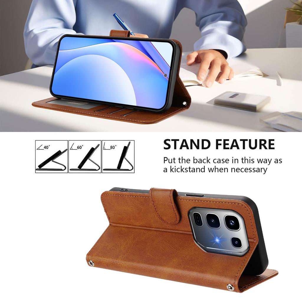 Luxury Leather Flip Phone Case for Infinix Note 50S 50 40 Pro Plus 50X 5g Shockproof Protect Wallet Card Slots Stand Cover Funda