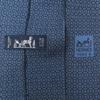 Excellent HERMES Tie Geometric All-over Wide Tie Blue Silk Mens 7695 OA Used