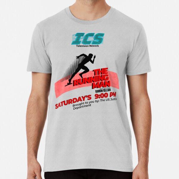 

The Running Man | ICS Television Network Cla S to 5XL Made in the AU/USA T-Shirt 3XL