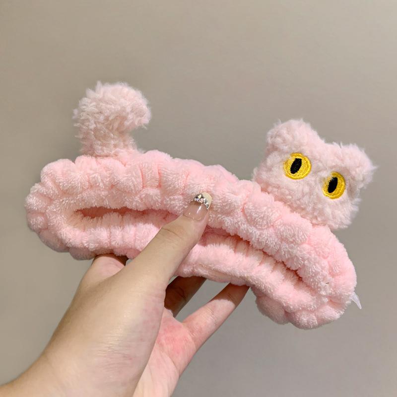 Urocze Kreskówkowe Elastyczne Opaski na Głowę Makijaż Mycie Twarzy Opaski do Włosów Miękkie Niepozostawiające Śladów Nakrycie Głowy na Twarz Kawaii Akcesoria do Włosów