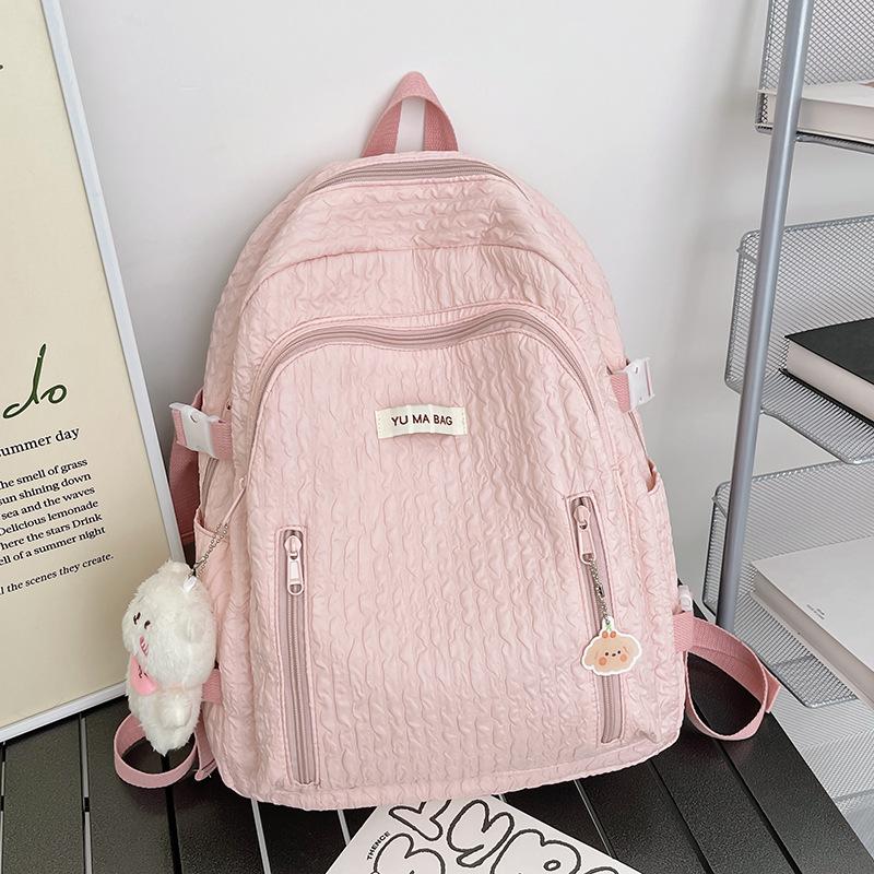 Schoolbag Japanese Ins Girl Schoolbag, Korean Version of Small Fresh Junior High School Student Cute Soft Sister Backpack Female High School Student