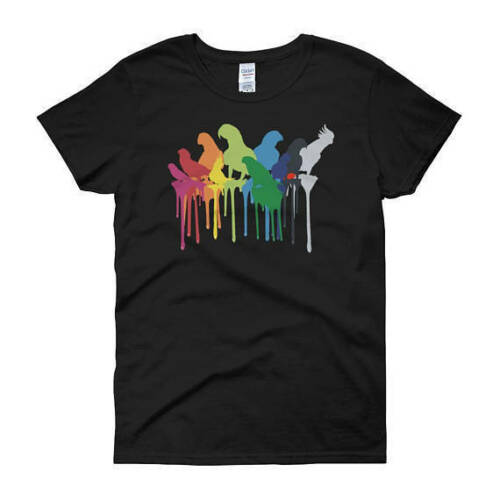 

Parrot TShirt Parrot Gift Bird Lover Cockatiel Macaw Homme New Male Short Sleeve Cotton Clothes Tees Tops Shirt Harajuku 4XL
