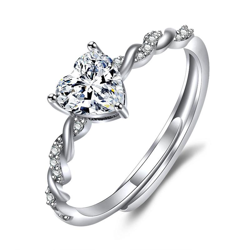 925 Sterling Sliver Rings Shining Classics Zircon for Women Wedding Engagement Jewelry Fashion Luxury Gift High Quality