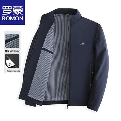 Pánska ležérna business bunda so stojačikom
