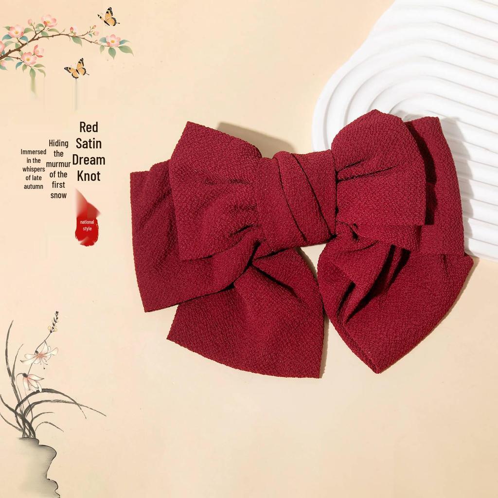 Retro Tassel Pearl Hairpin - Chinese Ethnic Updo Duckbill Clip for Women