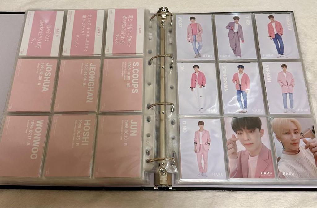 [USED] Anonymous Shipping SEVENTEEN HARU Con Trading Cards Complete Set of 131