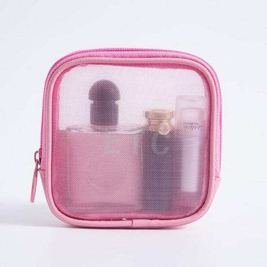 Travel Cosmetic Storage Bag: Cross-border Mesh Wash & Makeup Bag