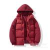 Winter new fake two-piece couple hooded cotton-padded clothes trendy brand wear warm cotton-padded jackets