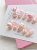 2024 Wearable Cute Pig Art Whitening Long-Lasting Removable Short Nail Patches
