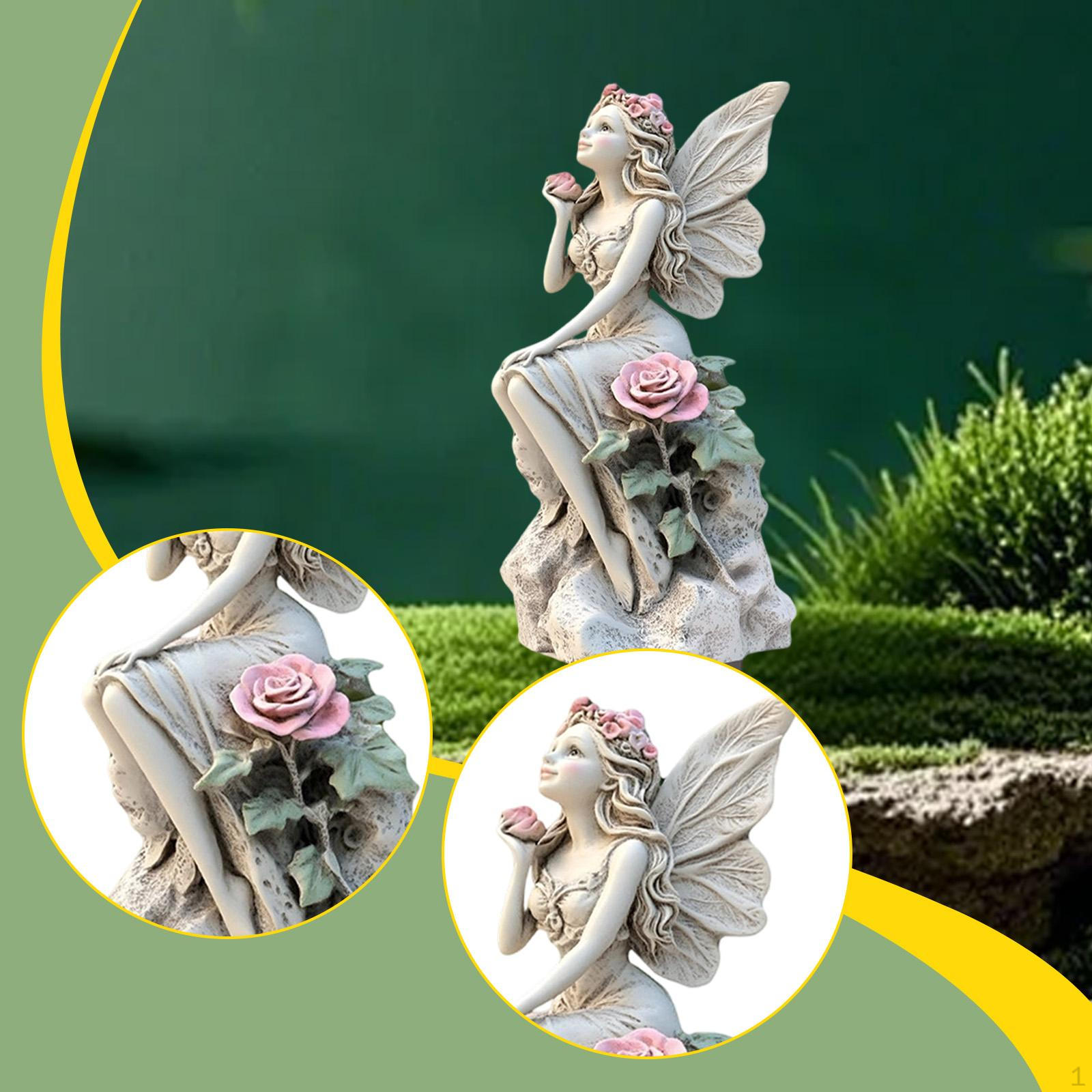 

2D Flat Girl Decorative Garden Stake Yard Sign, Easy to Install, Flowerpot Decor Sign for