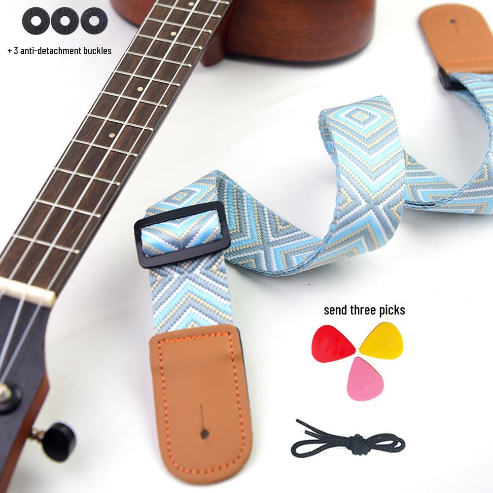 Child's Thickened Woven Ukulele Cross-Body Strap - Special Instrument Shoulder Strap