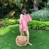 Tassel Beach Bags Round Straw Bag Women Hand Woven Big Large Knitting Handbags Casual Circular Bag Summer New Shoulder Bag