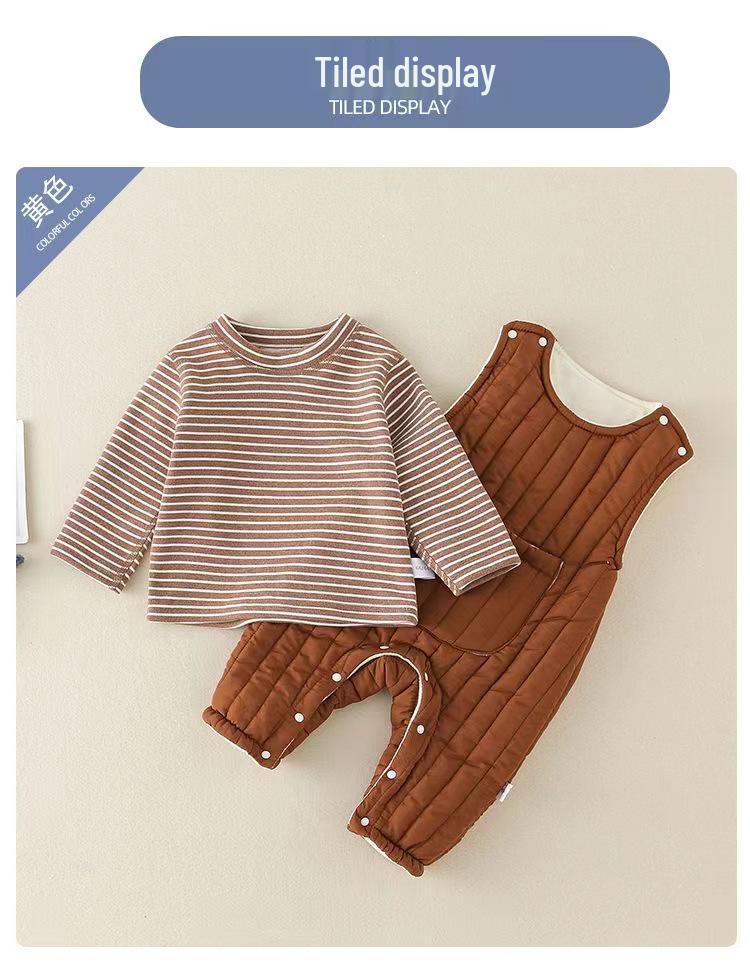 Baby Autumn/Winter Romper & Sweatshirt Set for Newborns, Boys & Girls - Anyang Children's Clothing