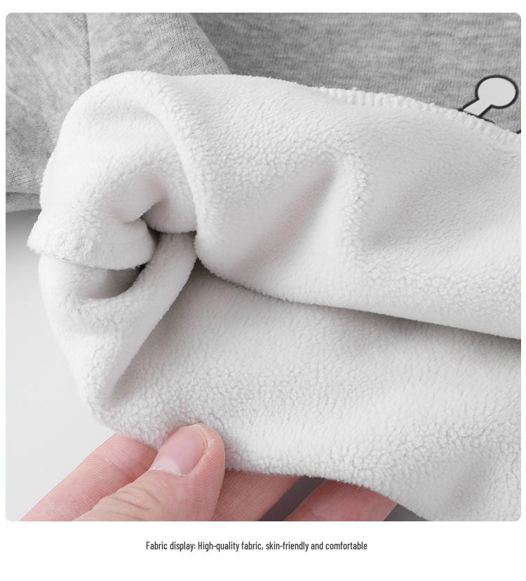 Bluza polarowa z okrągłym dekoltem dla niemowląt, z długim rękawem, ciepła koszulka bazowa na jesień i zimę