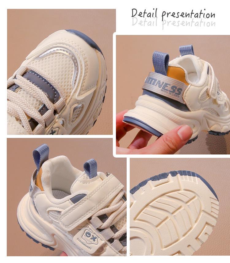 Boys' Mesh Breathable Sports Shoes, Spring 2026 – Fashionable Casual Shoes for Medium and Large Children
