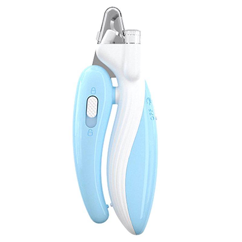 

2025 Trend Pet Nail Clippers With Led Light Claw Grooming Scissors For Dogs Cats Small Animal Paw Trimmers Pet Supply светло-синий